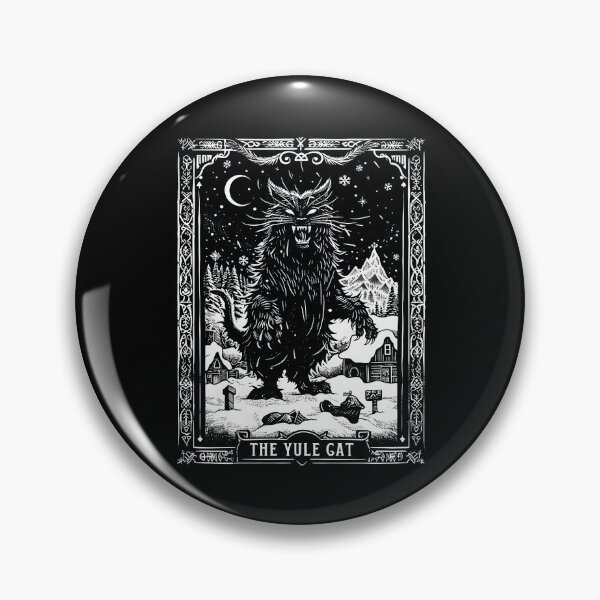 Item preview, The Yule Cat Tarot Card Goth Christmas designed and sold by SmithKevinDes.