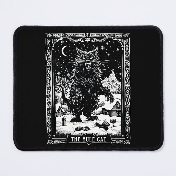 Item preview, The Yule Cat Tarot Card Goth Christmas designed and sold by SmithKevinDes.