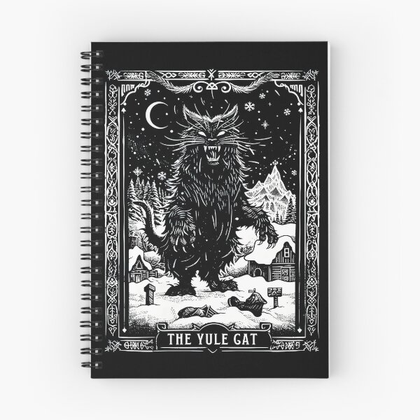 Item preview, The Yule Cat Tarot Card Goth Christmas designed and sold by SmithKevinDes.