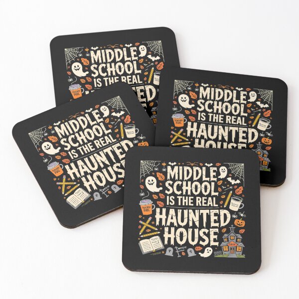 Item preview, Middle School is The Real Haunted House Teacher Halloween designed and sold by ZACK ART.