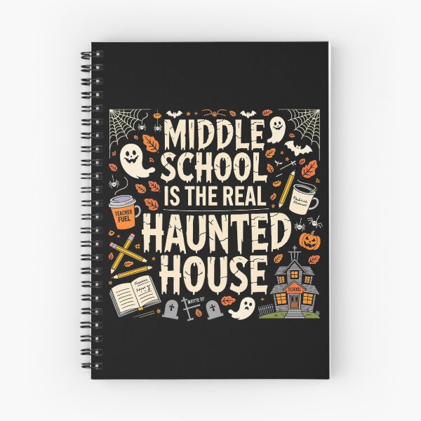 Item preview, Middle School is The Real Haunted House Teacher Halloween designed and sold by ZACK ART.