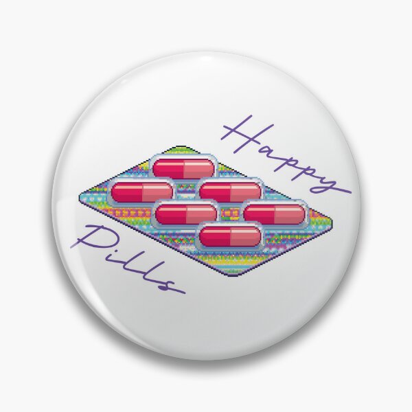 Item preview, Happy Pills (Purple on White) designed and sold by PawsitiveMum3.