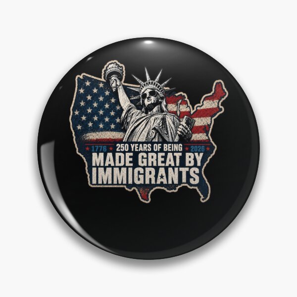 Item preview, 250 Years Of Being Made Great By Immigrants – America 250 Statue Of Liberty Design designed and sold by PosiMCreations.