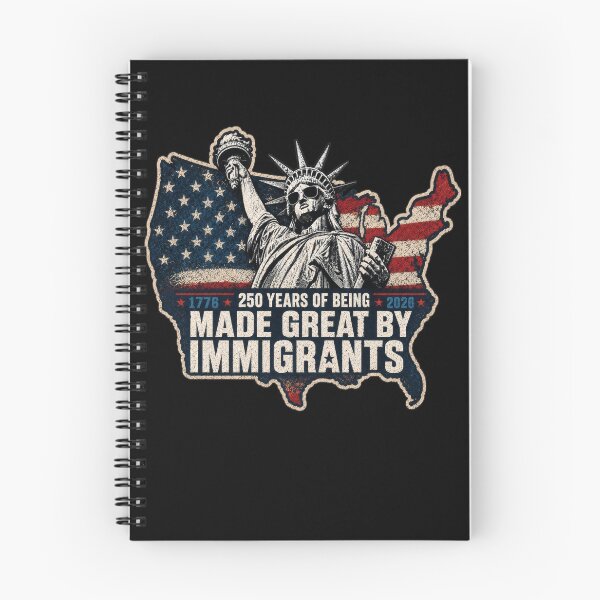 Item preview, 250 Years Of Being Made Great By Immigrants – America 250 Statue Of Liberty Design designed and sold by PosiMCreations.
