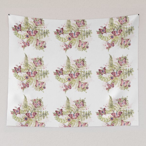 Item preview, Butterfly Botanical Watercolor Wall Art designed and sold by cameliadesignco.