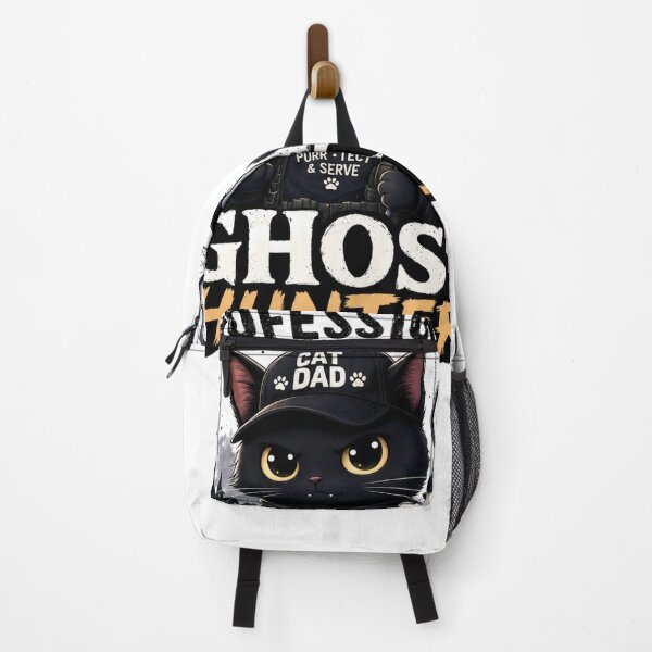 Item preview, Professional Ghost Hunter Black Cat Dad Funny Kawaii T-Shirt designed and sold by Ashley critters.