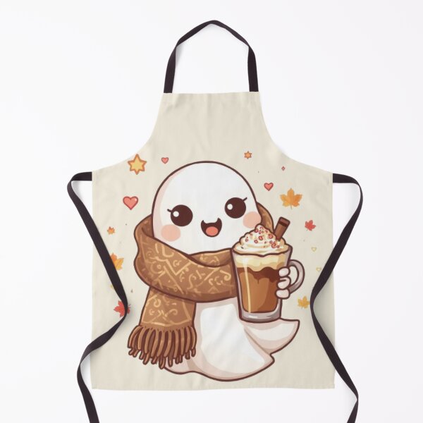 Item preview, Deluxe Cozy Ghost Coffee | Cute Kawaii Ghost Autumn Sticker designed and sold by Stylestickers55.