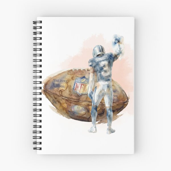 Item preview, J. McCoy Number 3 Football Legend Watercolor designed and sold by cucuzeus.