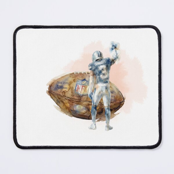 Item preview, J. McCoy Number 3 Football Legend Watercolor designed and sold by Cucuzeus.