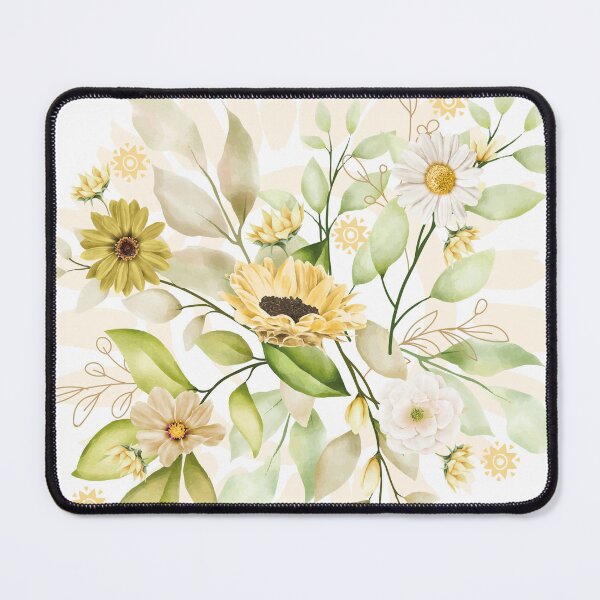 Item preview, Sunflower Botanical Watercolor Art Print designed and sold by cameliadesignco.