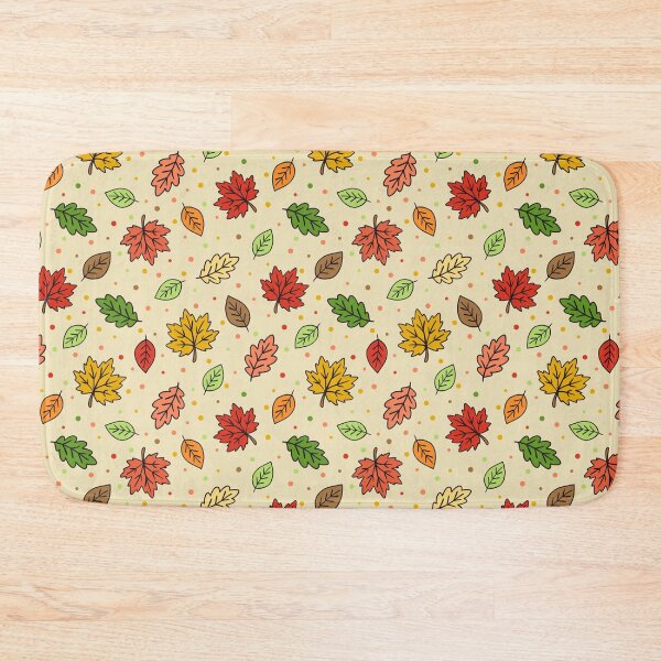 Item preview, Scattered Fall Leaves Ditsy Autumn Doodle Pattern designed and sold by CI Creative Design LLC.