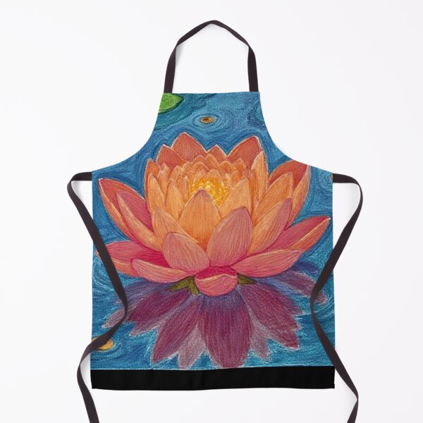 Item preview, Lotus Flower on Blue Pond designed and sold by Bright Stone .