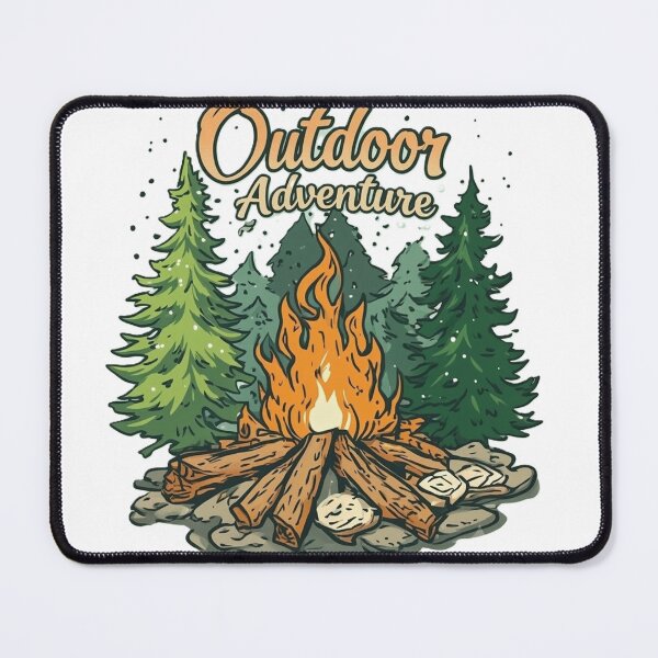 Item preview, Outdoor Adventure Campfire Wilderness Camping designed and sold by Mido-artister.