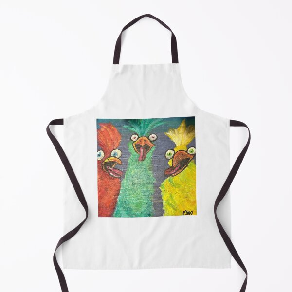Item preview, Crazy Colorful Chickens - Silly Derpy Chicken Meme Art designed and sold by Faithstarmancil.