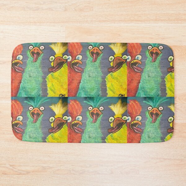 Item preview, Crazy Colorful Chickens - Silly Derpy Chicken Meme Art designed and sold by Faithstarmancil.