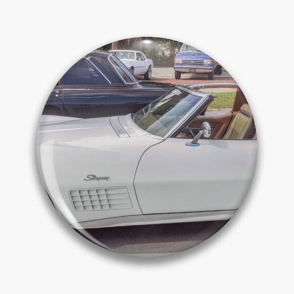 Item preview, 1971 Corvette Classic White Technical Blueprint Car Poster designed and sold by RichFrancoCars.