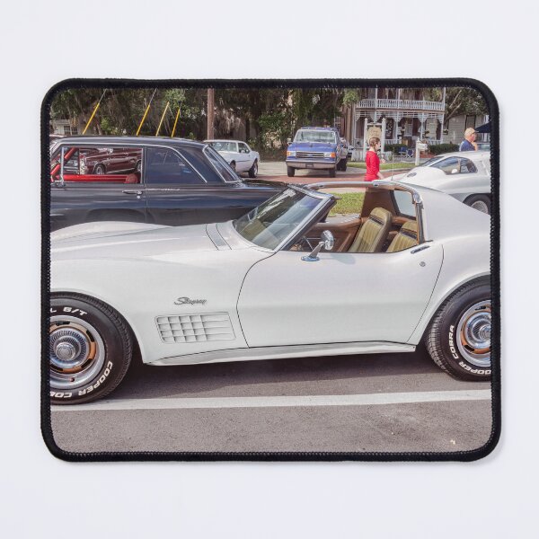 Item preview, 1971 Corvette Classic White Technical Blueprint Car Poster designed and sold by RichFrancoCars.