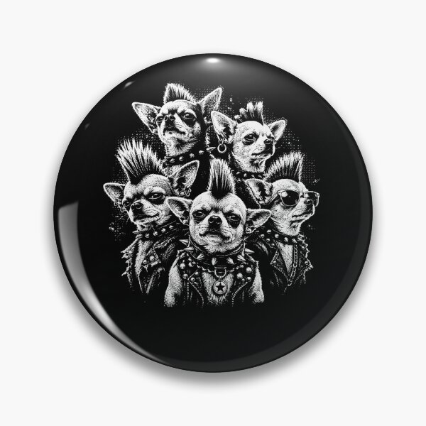 Item preview, Punk Chihuahua Dogs – Funny Punk Rock Dog Lover Design designed and sold by PosiMCreations.