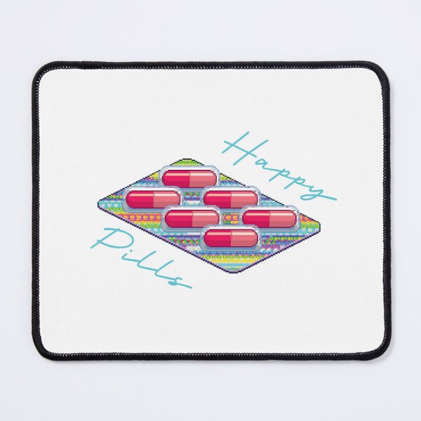 Item preview, Happy Pills (Aqua on White) designed and sold by PawsitiveMum3.