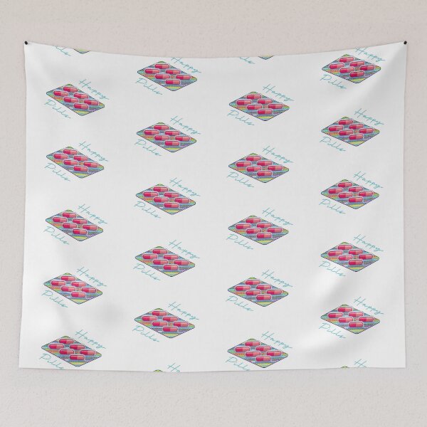 Item preview, Happy Pills (Aqua on White) designed and sold by PawsitiveMum3.