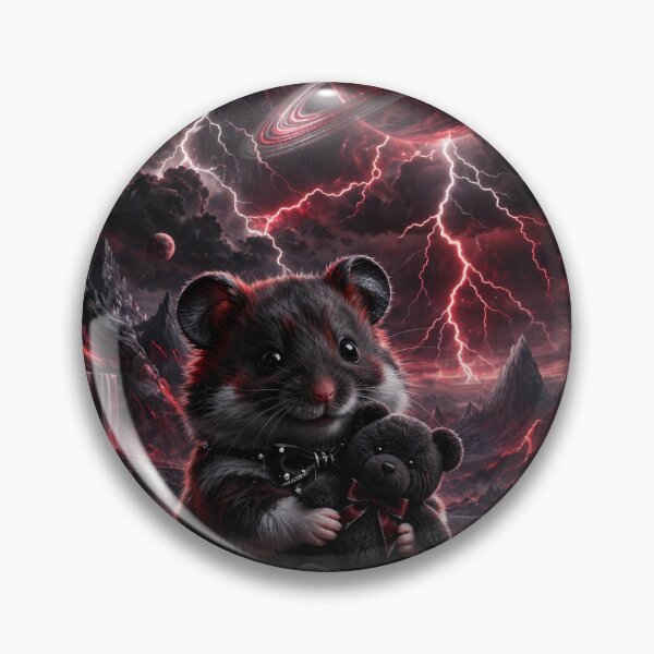 Item preview, Goth Hamster & Teddy Bear Under Blood Moon Description designed and sold by 303 Visionary Prints .