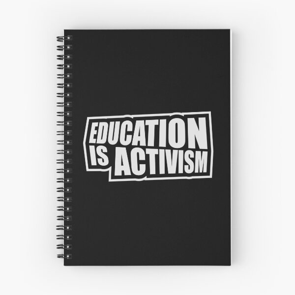 Item preview, Education Is Activism Bold Statement Teacher Quote designed and sold by shirt-o-mat.