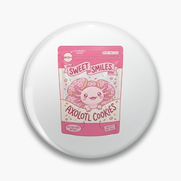 Item preview, Sweet Smiles Axolotl Cookies Bag - Pastel Kawaii designed and sold by 0Zetgest.