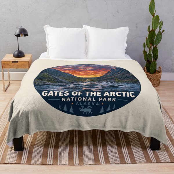 Item preview, Gates of the Arctic National Park Retro Wilderness designed and sold by Gideon Emmerich.