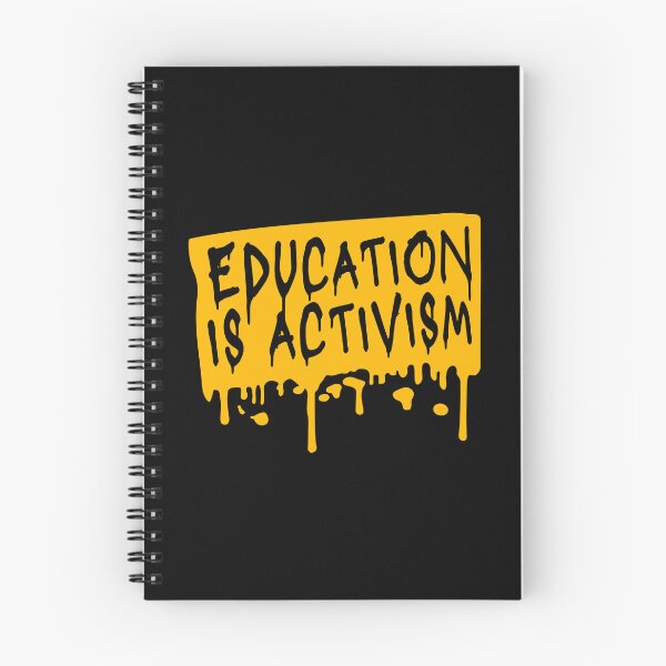 Item preview, Education Is Activism Bold Statement Teacher Quote designed and sold by shirt-o-mat.