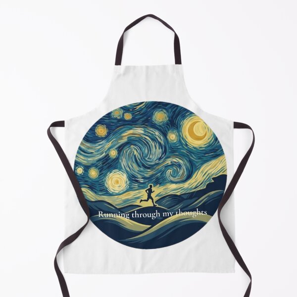 Item preview, Starry Run Running Through My Thoughts Artistic Runner Design designed and sold by RunningWhiskers.