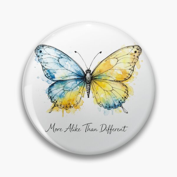 Item preview, Watercolor Butterfly – More Alike Than Different | T21 Awareness designed and sold by Cartoon art with a purpose ❤️ Supporting Althea’s friends .