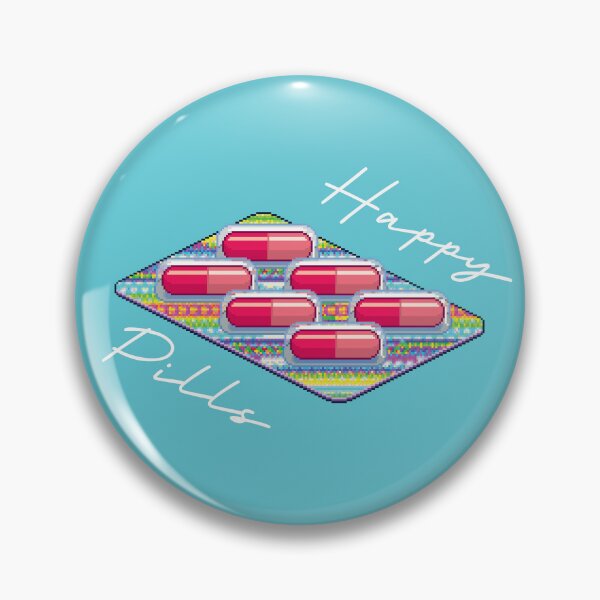 Item preview, Happy Pills (on Aqua) designed and sold by PawsitiveMum3.