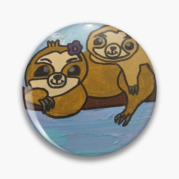 Item preview, Cute Mom and Baby Sloth in the Clouds - Sky Branch Art designed and sold by Faithstarmancil.