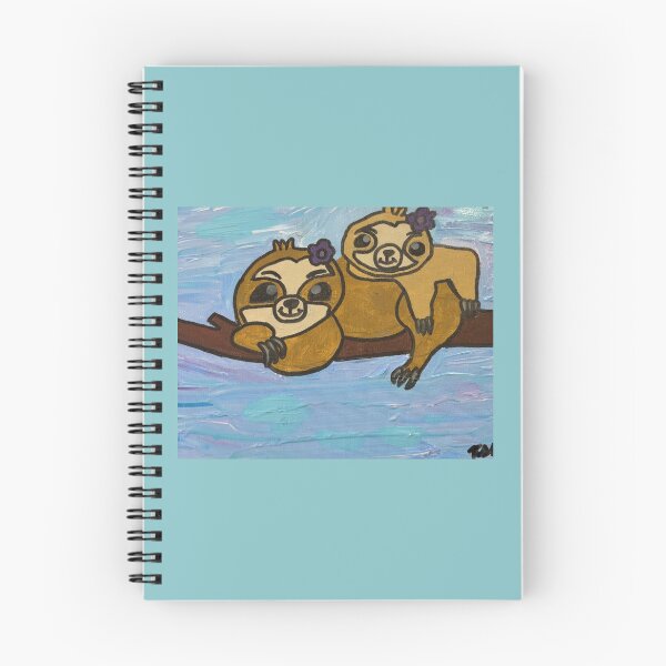 Item preview, Cute Mom and Baby Sloth in the Clouds - Sky Branch Art designed and sold by Faithstarmancil.
