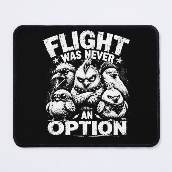 Item preview, Flight Was Never An Option – Funny Punk Bird Rebel Animal Humor Design designed and sold by PosiMCreations.