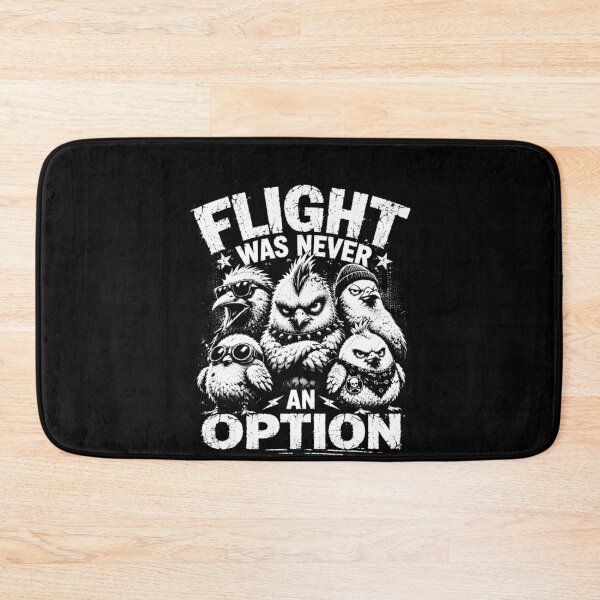 Item preview, Flight Was Never An Option – Funny Punk Bird Rebel Animal Humor Design designed and sold by PosiMCreations.
