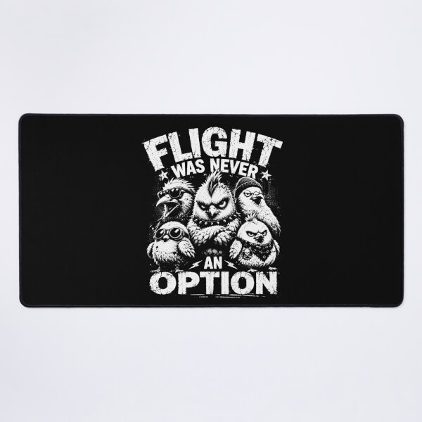 Item preview, Flight Was Never An Option – Funny Punk Bird Rebel Animal Humor Design designed and sold by PosiMCreations.