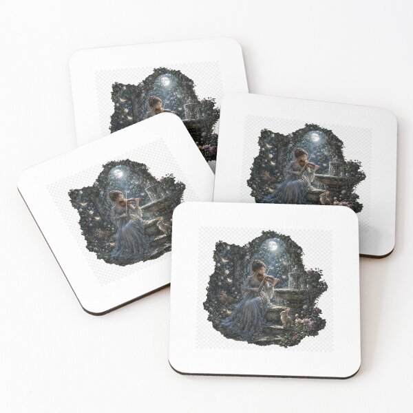 Item preview, The Secret Garden Violinist Fantasy Illustration designed and sold by TaiwoDesigns.