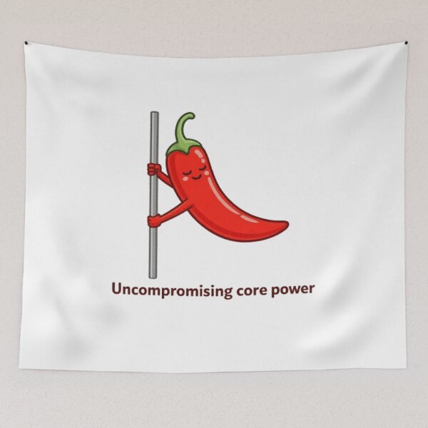 Item preview, Uncompromising Core Power Human Flag Fitness designed and sold by moTshiTshi.