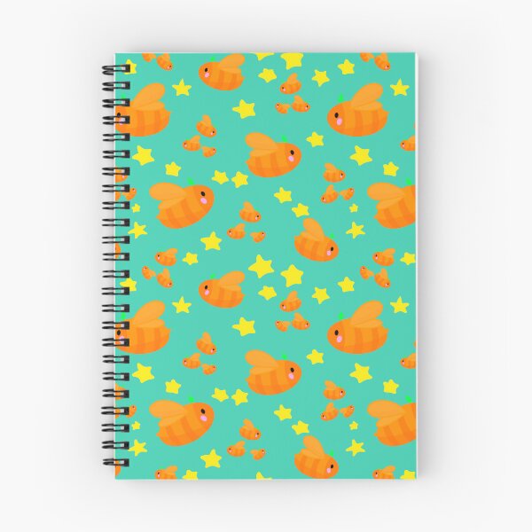 Item preview, Orange Bees and Stars Kawaii Pattern designed and sold by CI Creative Design LLC.