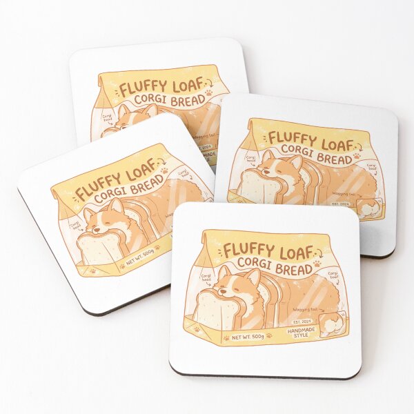 Item preview, Fluffy Loaf Corgi Bread - Cute Kawaii Bakery designed and sold by 0Zetgest.