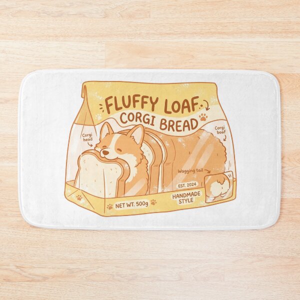 Item preview, Fluffy Loaf Corgi Bread - Cute Kawaii Bakery designed and sold by 0Zetgest.