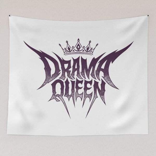 Item preview, Drama Queen on White designed and sold by After Dread.