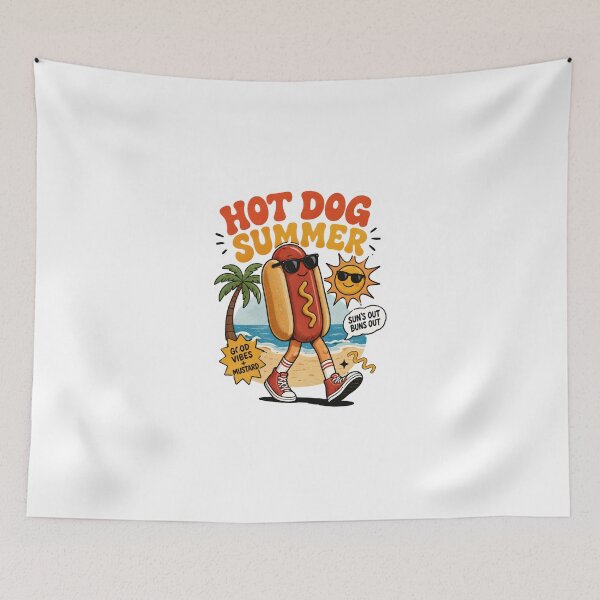 Item preview, Hot Dog Summer designed and sold by Mbk Studios.