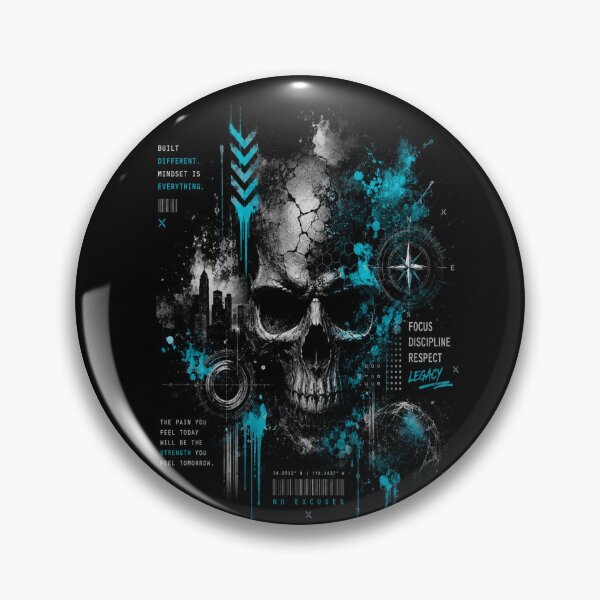 Item preview, Legacy of Strength – Urban Skull Street Art Design designed and sold by Personiq Kaleido.
