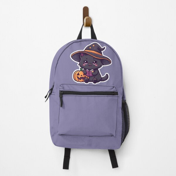 Item preview, Cute Black Cat Witch Kawaii Sticker | Adorable Halloween Cat Mascot designed and sold by Stylestickers55.