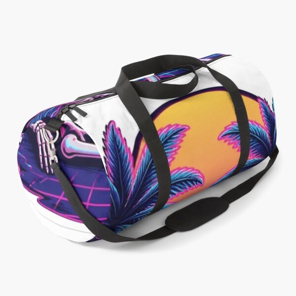 Item preview, Vaporwave Skeleton Palm Trees Retro Halloween designed and sold by StickyGuys.