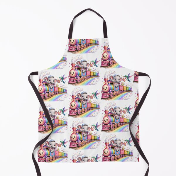 Item preview, Rainbow express with baby elephant designed and sold by QuirkNest Studio .