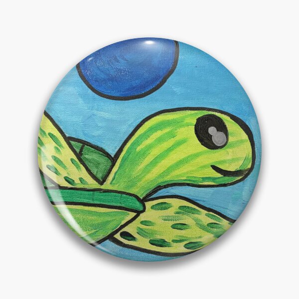Item preview,  Swimming Sea Turtle Art - Light Blue Ocean Bubbles Design designed and sold by Faithstarmancil.