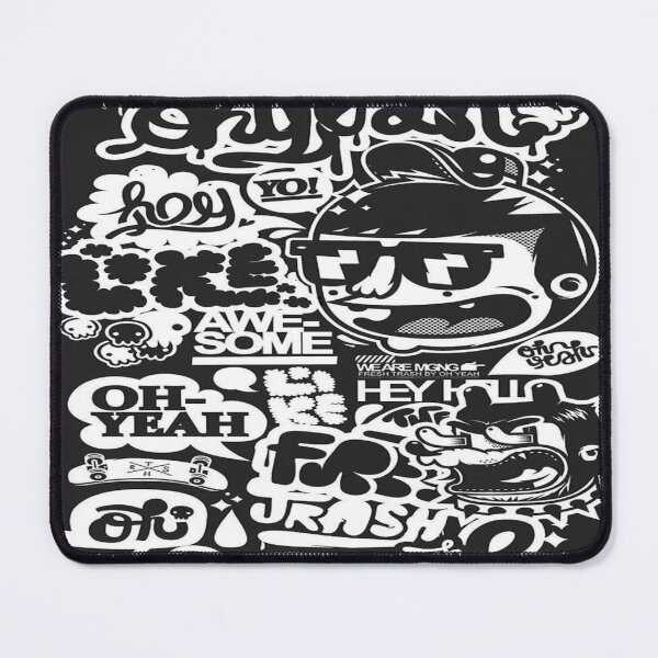Item preview, Black and White Graffiti Street Art - Urban Typography Collage and Hip-Hop Style Doodles designed and sold by RAYBIL.